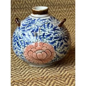 Hand-painted hanging or table vase, vintage